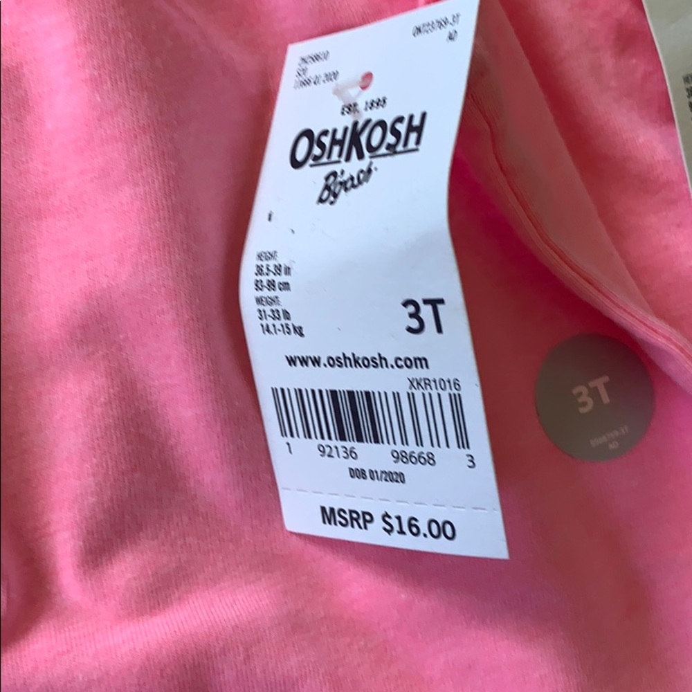 Osh kosh pink braided tank top - Picture 3 of 3